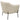 Status Accent Chair in Cream Fabric with Black Powder Coated Metal Leg