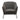 Status Accent Chair in Grey Fabric with Metal Leg