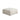 Zia Ottoman in Ivory Sherpa Fabric