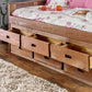 Lia - Twin Captain Bed With Slat Kit - Mahogany