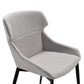 Kenna - Modern Dining Chair (Set of 2) - Matte Black / Gray