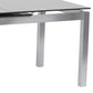 Ivan - Extension Dining Table Tempered Glass Top - Brushed / Gray