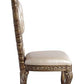 Constantine - Side Chair (Set of 2) - PU, Brown & Gold Finish