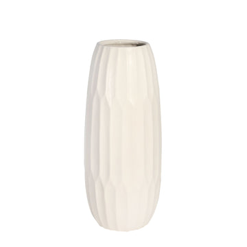 Ceramic Vase 14" - White