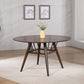 Everton - Round Wood Dining Table - Dark Walnut