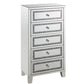 Noor - Cabinet - Mirrored & Faux Diamonds Inlay