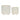 Textured Planters Shiny 6 / 8" (Set of 2) - Shiny White