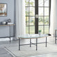 Brantley - End Table - Clear Glass & Sandy Gray Finish