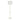 Chloe - Shelf Floor Lamp - White Marble Base, Clear Glass Shelf And White Linen Shade