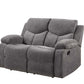 Kalen - Loveseat - Gray Chenille