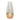 Glass 15" Gold Dipped Vase - Clear