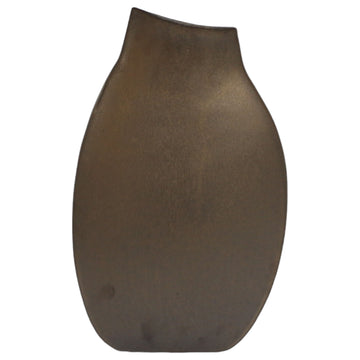 Carroll Large Bronze Ceramic Vase 16" - Bronze