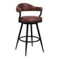 Justin - Swivel Vintage Bar Stool With Metal Legs