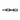Pierced Metal Chain Link Object - Black