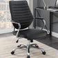 Chase - Upholstered Adjustable Home Office Desk Chair - Black