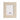 6" Luanda Lether Photo Frame - Cream