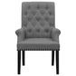 Alana - Fabric Upholstered Dining Arm Chair - Gray