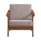 Lide - Accent Chair - Light Brown & Brown