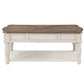 Florian - Coffee Table - Oak & Antique White Finish