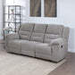 Gilson - Chenille Upholstered Reclining Sofa - Gray