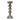 Glass Bubbly Candle Holder - Brown
