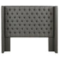Bancroft - Upholstered Full Wingback Headboard - Gray
