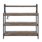 Cordelia - Bookshelf - Led, Antique Oak, Sandy Black & Dark Bronze Hand-Brushed Finish