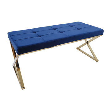 Bench X Legs - Blue / Gold