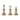 8" / 9" / 10" Turin Chess Pieces (Set of 3) - Gold