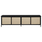 Amherst - 4-Door 78" Metal TV Stand Media Console - Black