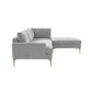 Serena - Velvet Chaise Sectional