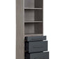 Estevon - Bookshelf - Gray Oak Finish