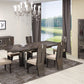 D59 - Dining Table And 6 Chair Set - Gray