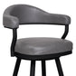 Justin - Swivel Vintage Bar Stool With Metal Legs