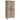 Teller - 4-Door Tall Shoe Storage Cabinet - Natural Oak