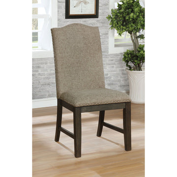 Faulk - Side Chair (Set of 2) - Espresso / Warm Gray