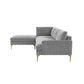 Serena - Velvet Chaise Sectional