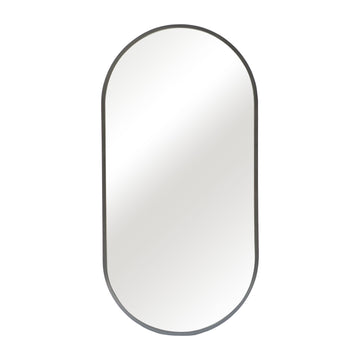 Metal 20 x 40 Capsule Mirror - Black