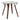 Folia - Round Dinette Table - Walnut Wood And Clear Glass