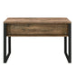 Aflo - Writing Desk - Weathered Oak & Black Finish