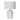 24" Textured Jagged Table Lamp - White