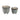 6" / 7" Organic Footed Planters (Set of 2) - Blue