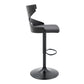 Etienne - Adjustable Swivel Bar Stool - Gray / Black