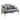 Ciddrenar - Loveseat With 3 Pillows - Fabric & White