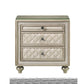 Lucienne - Nightstand - Beige Velvet