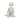 14" Aoraki Statuary With Crystal Sphere - White