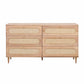 Carmen - 6 Drawer Dresser - Cane