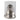 8" x 7" Metal Base Hurricane Pillar Holder - Silver