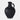 12" Weathered Terracotta Jug With Handle - Black