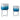 19" / 23" Ombre Metal Planters On Stands (Set of 2) - Blue